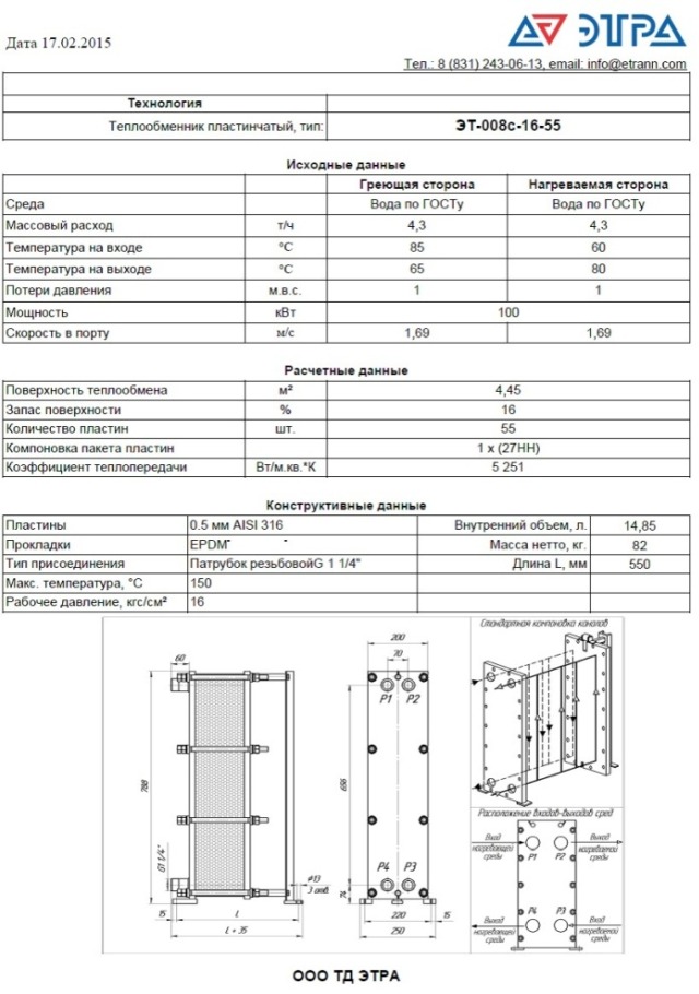 teploobmennik etra raschet